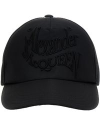 Alexander McQueen - Warped Logo Cappelli Nero - Lyst