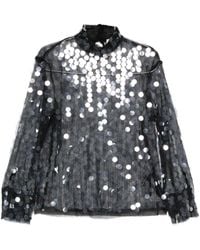 Semicouture - Sequined Blouse - Lyst