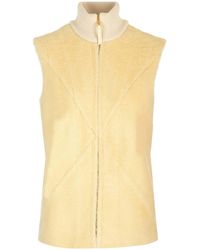 Loewe - Luxury Puzzle Fold Vest In Shearling And Wool - Lyst