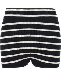 Ami Paris - Striped Knitted Shorts - Lyst