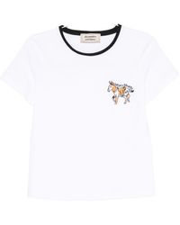 ALESSANDRO ENRIQUEZ - Embroidered Cotton T-Shirt - Lyst
