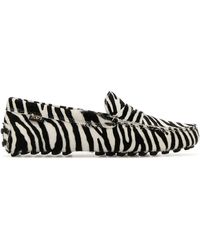 Tod's - Printed Calf Hair Loafers - Lyst