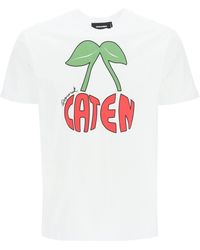 DSquared² T-shirt cool caten - Bianco