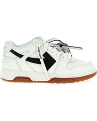 Off-White c/o Virgil Abloh - Out Of Office Logo-embroidered Leather Low-top Trainers 7. - Lyst