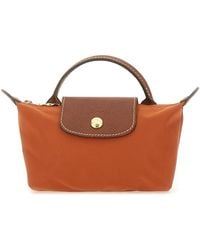 Longchamp - Le Pliage Clutch Bag With Handle-Donna - Lyst
