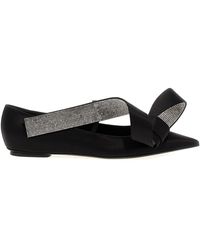 Sergio Rossi - Area Maquise Flat Shoes Nero - Lyst