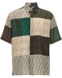 Fendi - Ff Linen Shirt Camicie-Uomo - Lyst