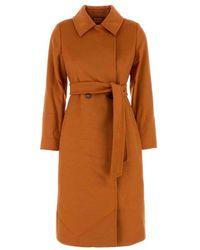 MM STUDIO - Wool Bcollag Coat - Lyst