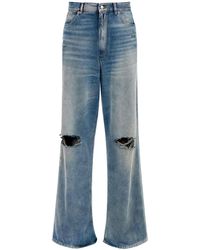 MM6 by Maison Martin Margiela - Jeans A Gamba Larga Mm6 Mm6 Mm6 - Lyst