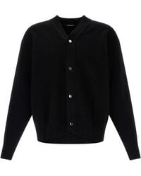 Jacquemus - Le Cardigan Doppio Maglioni Nero-Uomo - Lyst