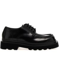 Dolce & Gabbana - Brushed Leather Derby Lace Up Shoes - Lyst