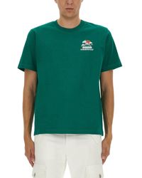 CASABLANCA - Relaxed Fit Graphic T-Shirt With Mountain - Lyst