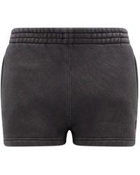 T By Alexander Wang - Shorts Essential Terry con logo - Lyst
