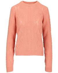 Etro - Wool Sweater Knitwear Rose - Lyst
