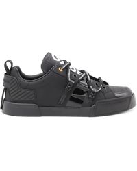 Dolce & Gabbana - Sneakers in pelle nera - Lyst