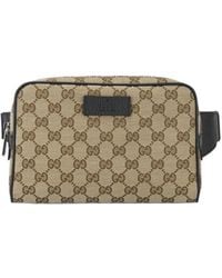Gucci - GG Canvas & Leather Belt Bag - Lyst