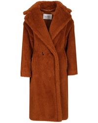 Max Mara - Teddy Bear Icon Coats Marrone-Donna - Lyst