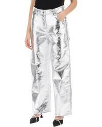 Interior - Sterling Pants In Laminated Leather - Lyst
