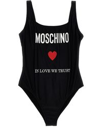 Moschino - In Love We Trust Beachwear Nero - Lyst