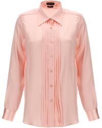 Tom Ford - Charmeuse Shirt Camicie Rosa - Lyst