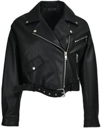 Wanan Touch - Stella Jacket In Black Lambskin Leather - Lyst