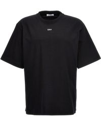 Off-White c/o Virgil Abloh Black And Red Oversized Split Logo T-shirt for  Men