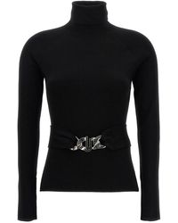 Liu Jo - Cut-out Belt Turtleneck Sweater Sweater, Cardigans - Lyst