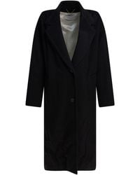 Golden Goose - Single-breasted Cocoon Coat - Lyst