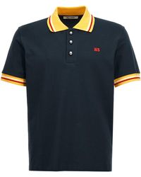 Wales Bonner - Piquet Cotton Polo Shirt - Lyst