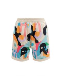 Pharmacy Industry - Nyon Bermuda Shorts With Multicolor Print - Lyst