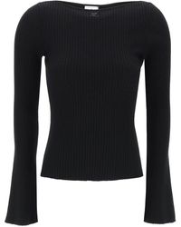 Courreges - Ribbed Knit Pullover Sweater - Lyst