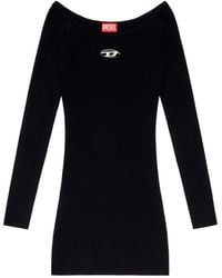 DIESEL - M-Vera Short Ribbed Dress - Lyst