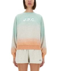 Asics x A.P.C. - Stone Sweatshirt - Lyst