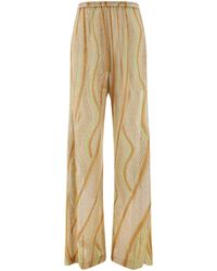 Forte Forte - Flared Jersey Jacquard Lurex Pants - Lyst