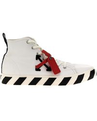 Off-White c/o Virgil Abloh - Mid Top Vulcanized Sneakers - Lyst