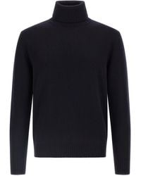 Ballantyne - Wool Turtleneck Sweater Maglioni Blu-Uomo - Lyst