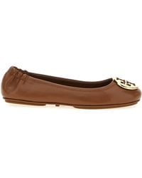 Tory Burch - Minnie Travel Flat Shoes Marrone-Donna - Lyst