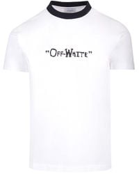 Off-White c/o Virgil Abloh - Logo-Print T-Shirt - Lyst