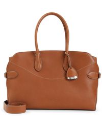Ralph Lauren - T-Tote Medium Cow Leather Shoulder Bag-Donna - Lyst