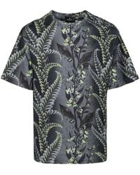Etro - T-Shirt With Foliage Print - Lyst