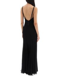 Dolce & Gabbana - Maxi Abito Bustier In Tulle Stretch - Lyst
