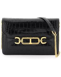 Tom Ford - Borsa A Tracolla Whitney In Stampa Coccodrillo - Lyst