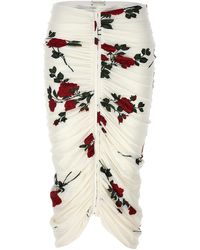 Magda Butrym - Floral Print Skirt Gonne Bianco - Lyst