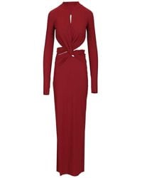 Amazuìn - Leonie Maxi Dress Dresses Bordeaux - Lyst