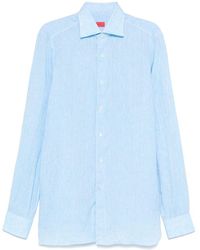 Isaia - Camicie Lino-Uomo - Lyst