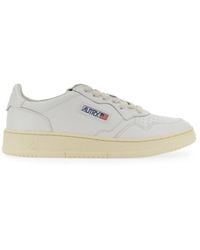 Autry - Sneakers stringate con patch logo in pelle - Lyst