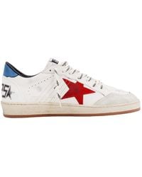 Golden Goose - Leather Sneakers With Back Rubber Detail - Lyst