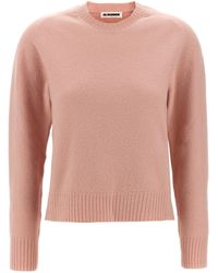 Jil Sander - Classic Crew Neck Wool Sweater - Lyst