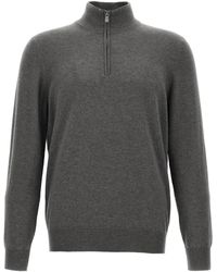 Brunello Cucinelli - Half-Zip Sweater - Lyst