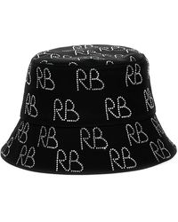 Ruslan Baginskiy - Sequin Logo Bucket Hat Cappelli Nero - Lyst